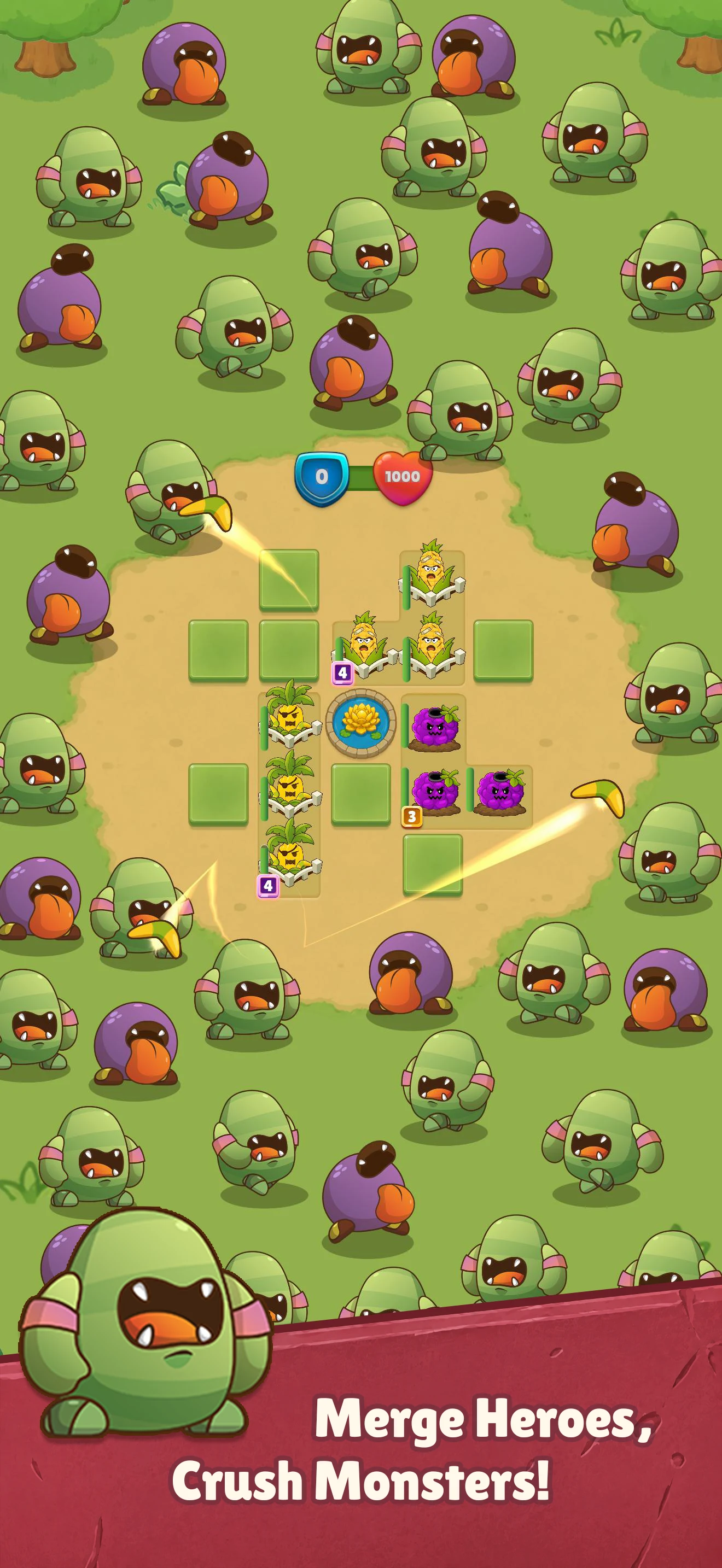 Plant Warriors: Merge Survival screenshot