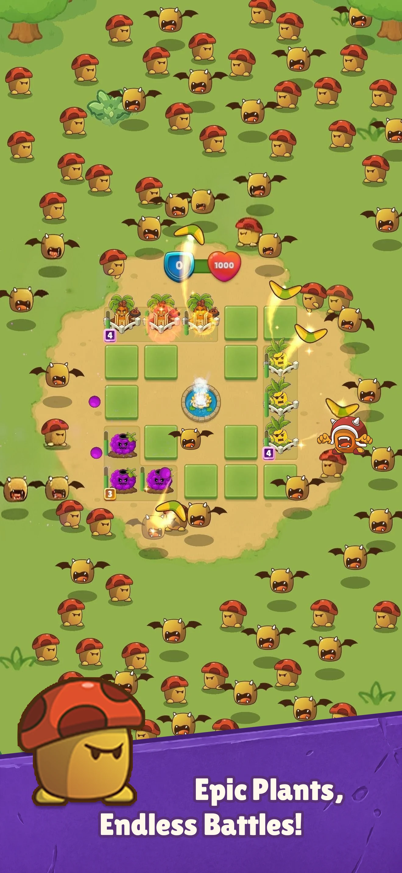 Plant Warriors: Merge Survival screenshot