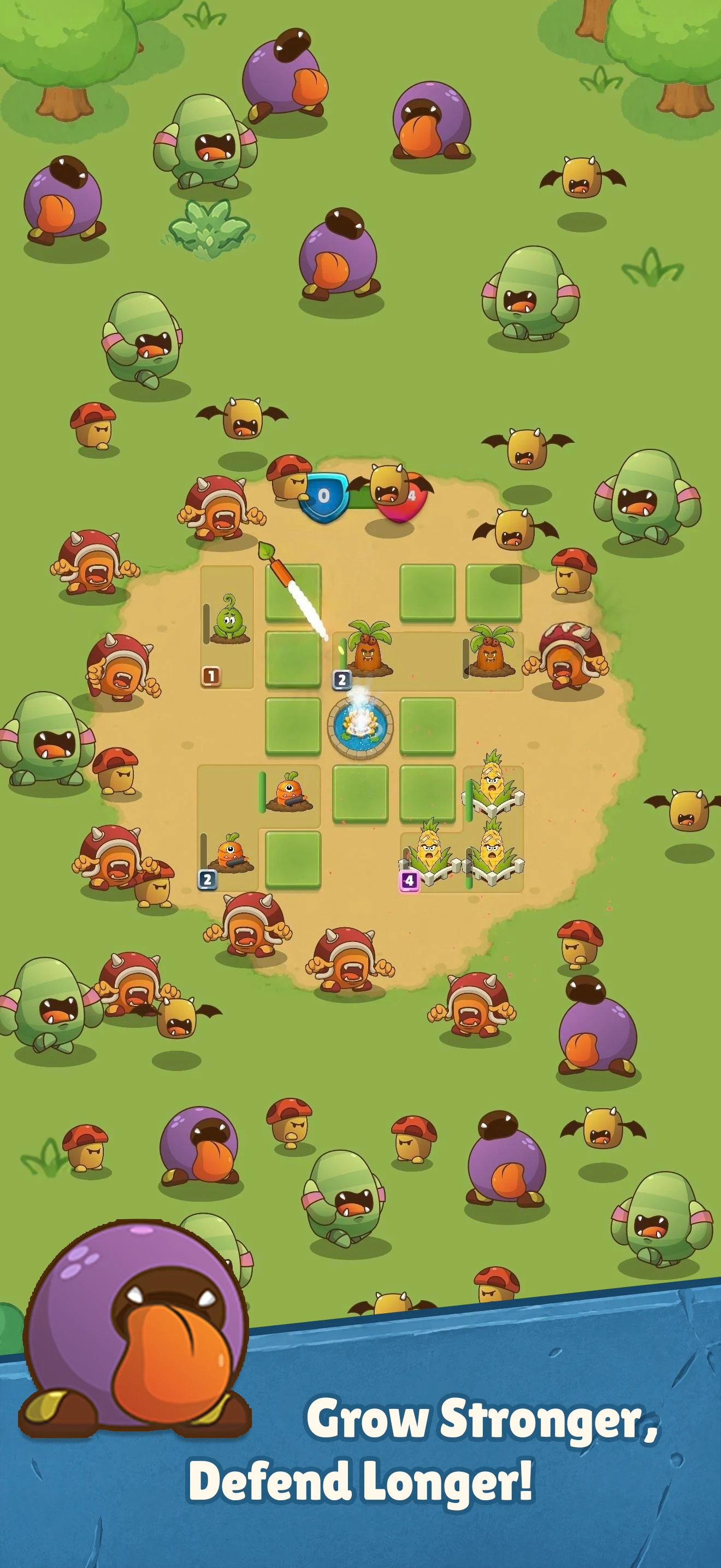 Plant Warriors: Merge Survival screenshot