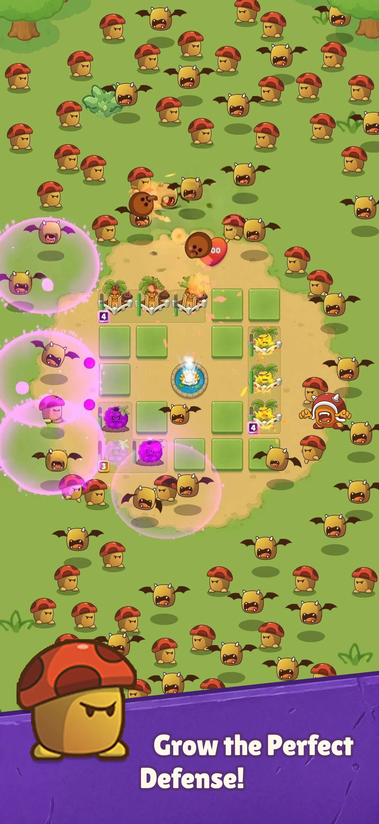 Plant Warriors: Merge Survival screenshot